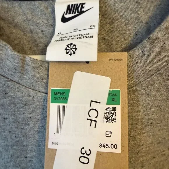 XL Nike Sportswear Move To Zero Grey Men’s XL T-Shirt - Picture 7 of 7